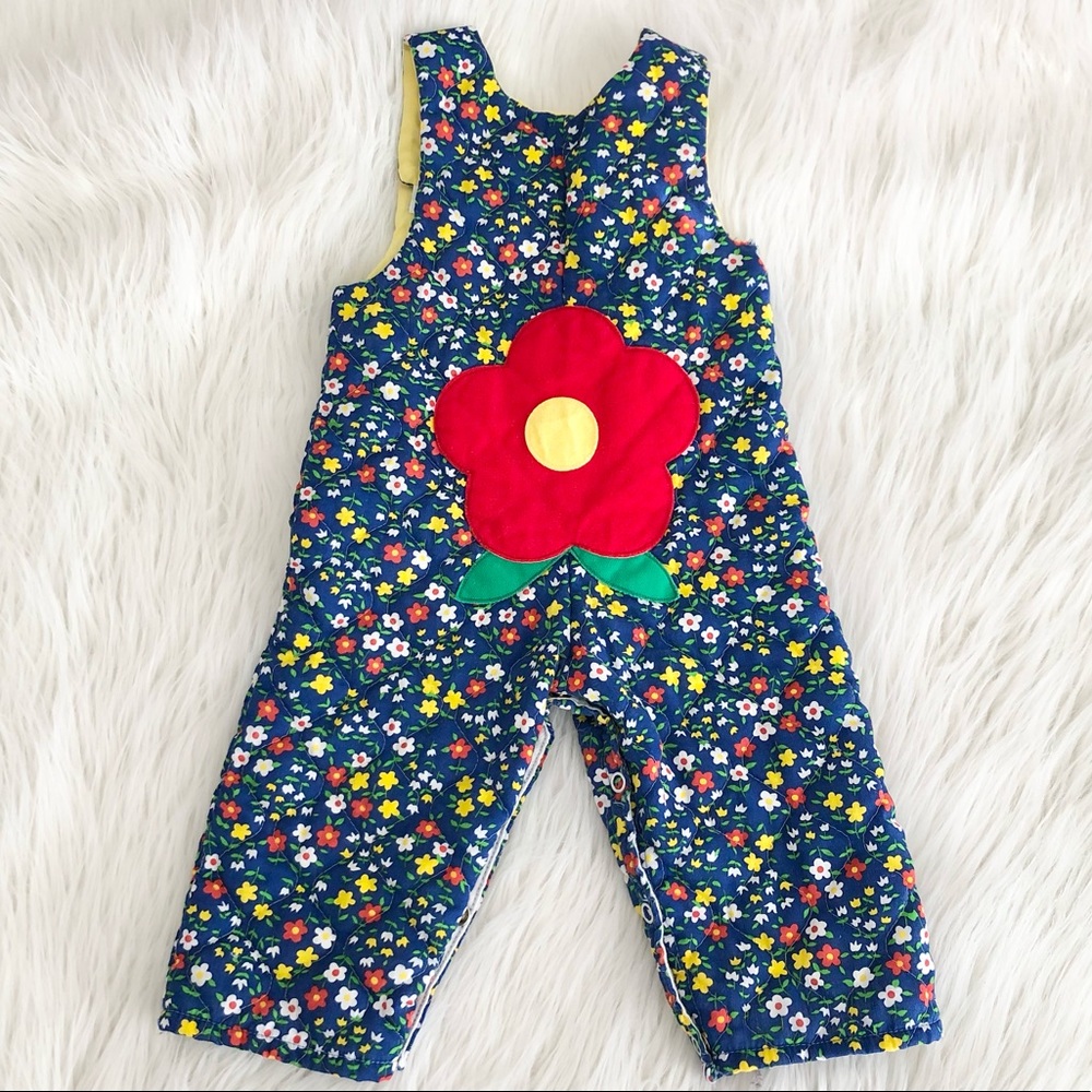 Vintage Baby Quilted Overalls 6-9mo
